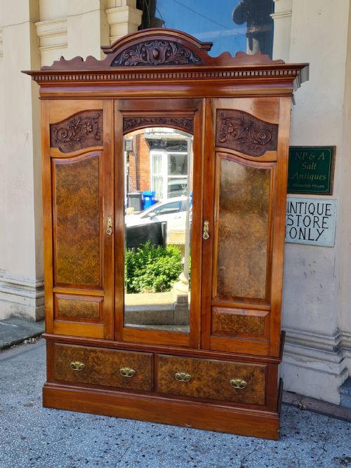 Antique Walnut Wardrobe