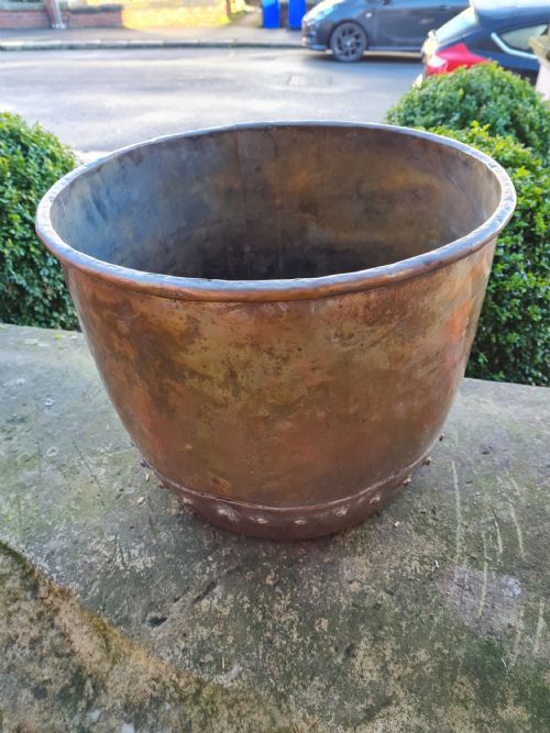 Victorian Copper Planter / Log Bin