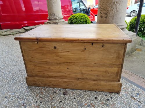 Antique Pine Blanket Box  /Chest