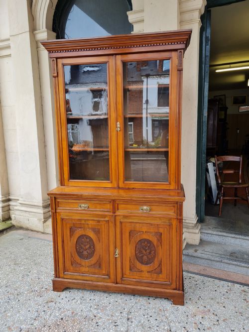 Antique Walnut Bookcase