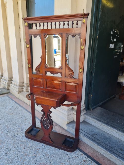 Antique Mahogany Hallstand
