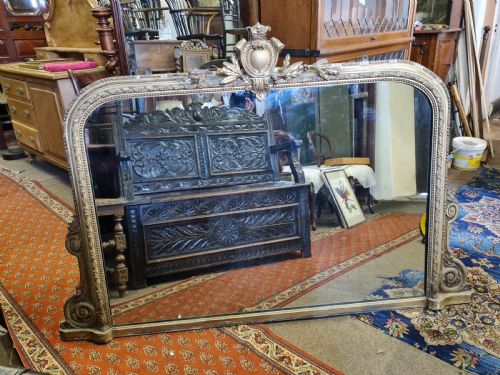 Victorian Overmantle Mirror