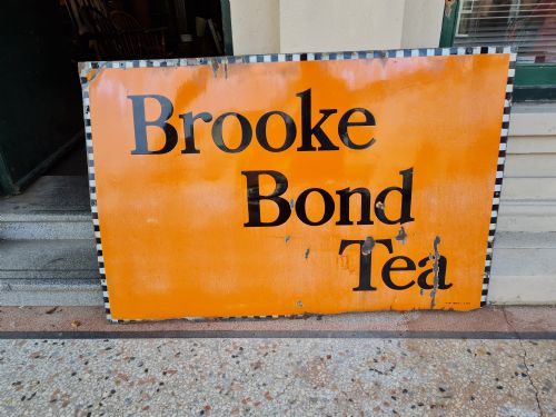 Antique Enamel Brooke Bond Tea Sign