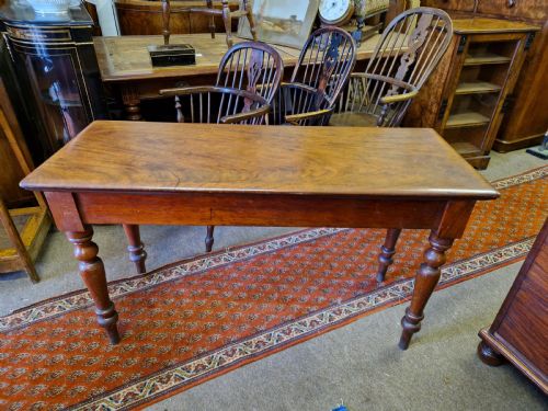 VICTORIAN MAHOGANY HALL SIDE TABLE - ADDITIONAL PHOTO 1