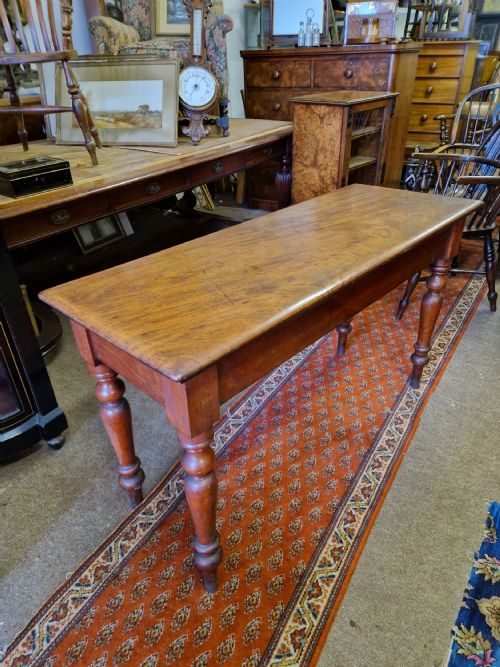 VICTORIAN MAHOGANY HALL SIDE TABLE - ADDITIONAL PHOTO 4