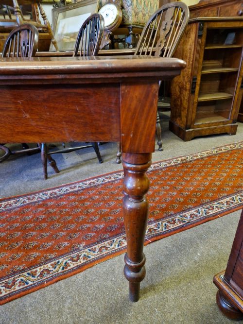VICTORIAN MAHOGANY HALL SIDE TABLE - ADDITIONAL PHOTO 7