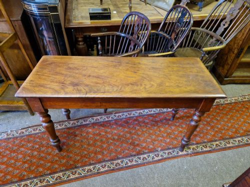 VICTORIAN MAHOGANY HALL SIDE TABLE - ADDITIONAL PHOTO 2