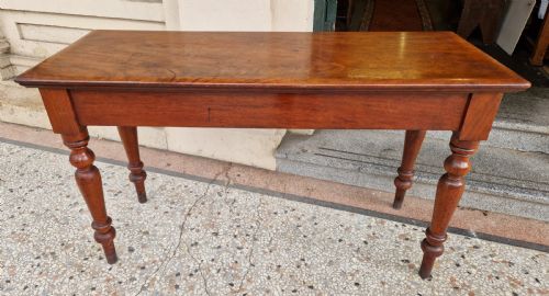 VICTORIAN MAHOGANY HALL SIDE TABLE - ADDITIONAL PHOTO 8