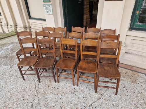 Antique Set of  16 Chairs