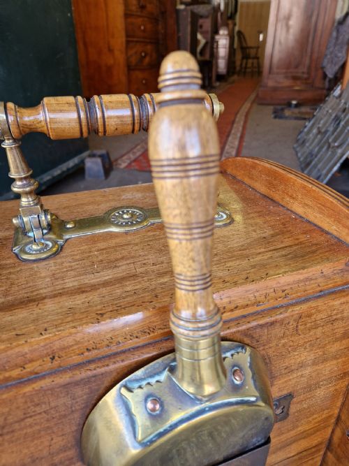 ANTIQUE WALNUT COAL BOX - ADDITIONAL PHOTO 5