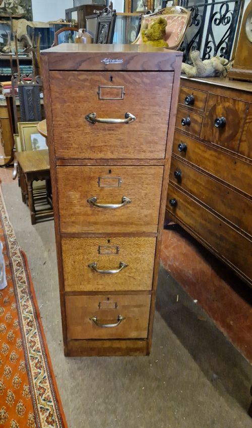 Antique Oak Filing Cabinet