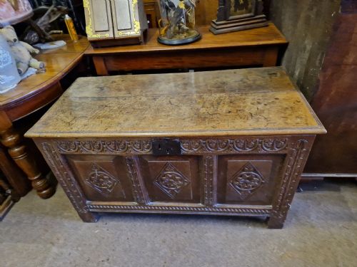 Antique Oak Coffer /Blanket Box