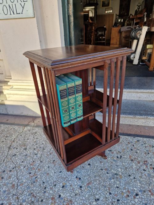 Antique Mahogany Revolving Bookcase