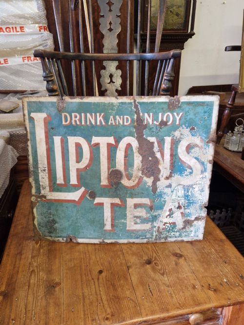 Liptons Enamel Sign
