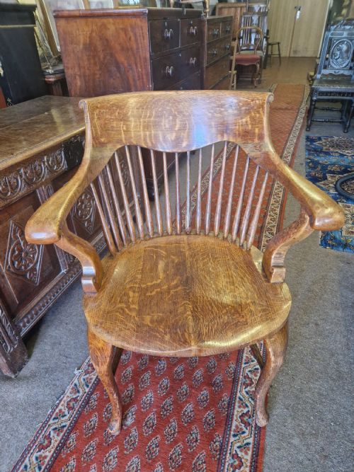 Oak Edwardian Desk Chair
