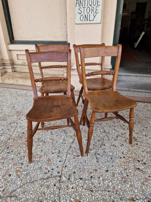 Four Ash and Elm Country Chairs