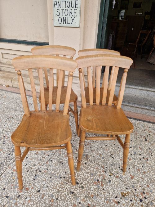 Four Victorian Kitchen Chairs