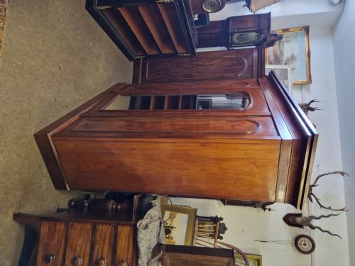 VICTORIAN MAHOGANY COMBINATION WARDROBE - ADDITIONAL PHOTO 12