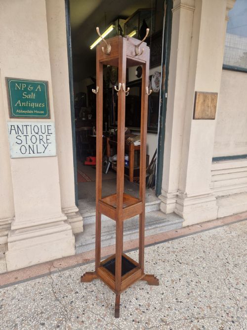 Art Deco  Oak Hall/coat Stand 

