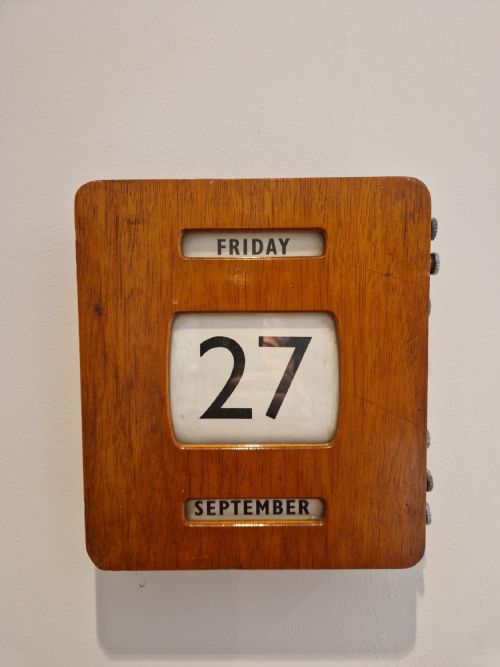 Art Deco Oak Wall Calender