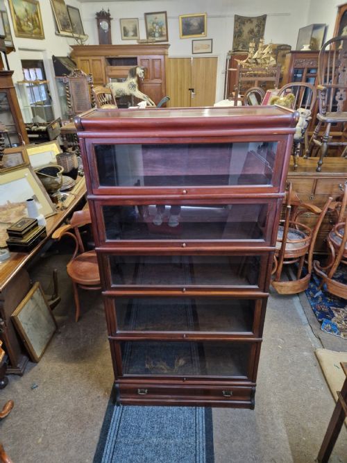 Antique Mahogany Stacking Bookcase
