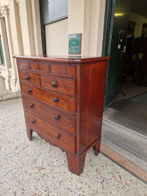 LARGE VICTORIAN MAHOGANY CHEST OF DRAWERS - ADDITIONAL PHOTO 3