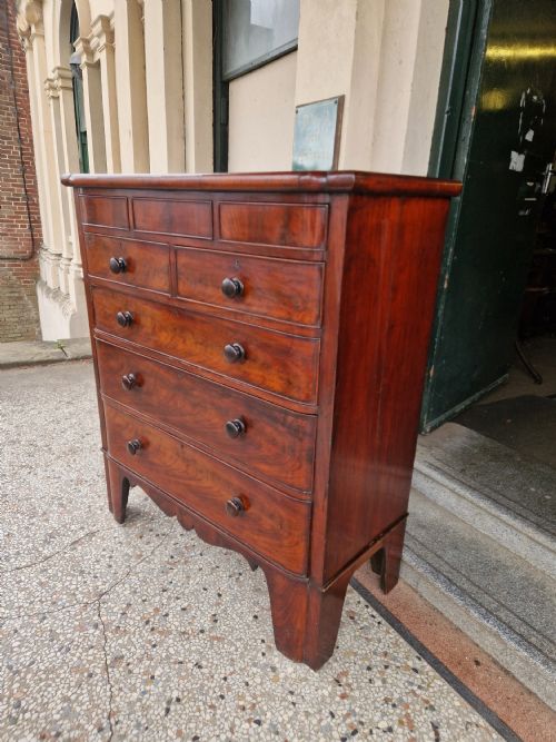 LARGE VICTORIAN MAHOGANY CHEST OF DRAWERS - ADDITIONAL PHOTO 7