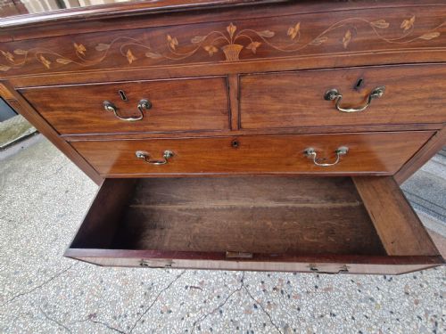 LARGE VICTORIAN MAHOGANY CHEST OF DRAWERS - ADDITIONAL PHOTO 4