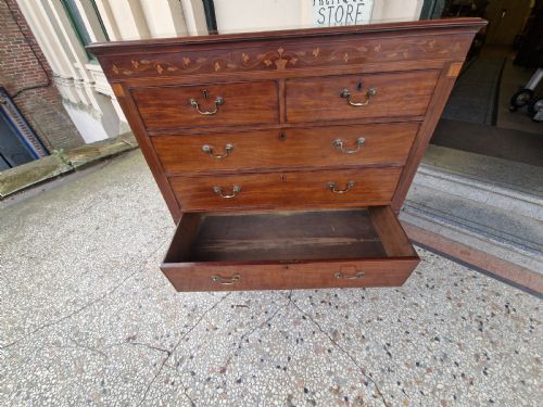LARGE VICTORIAN MAHOGANY CHEST OF DRAWERS - ADDITIONAL PHOTO 6