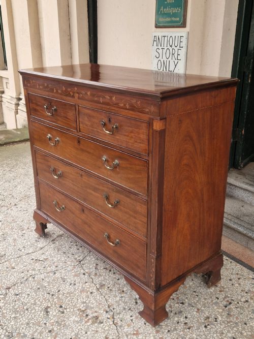 LARGE VICTORIAN MAHOGANY CHEST OF DRAWERS - ADDITIONAL PHOTO 7