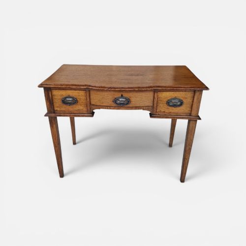 Edwardian Solid Oak Desk