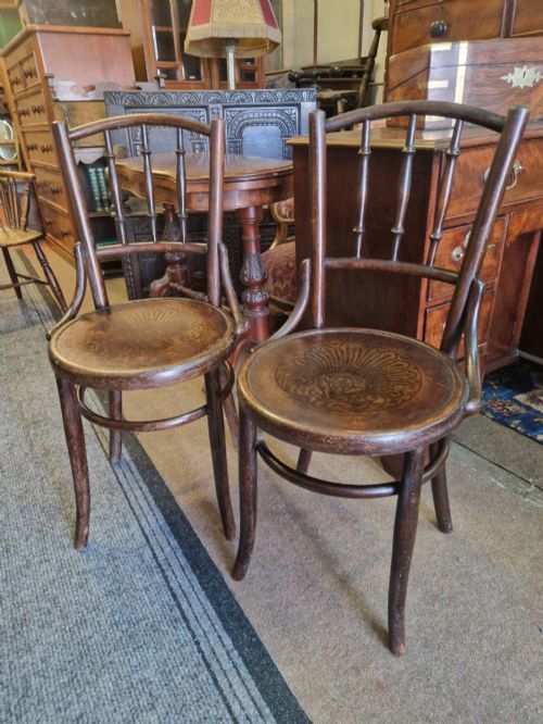 Pair of Bentwood Bistro Chairs