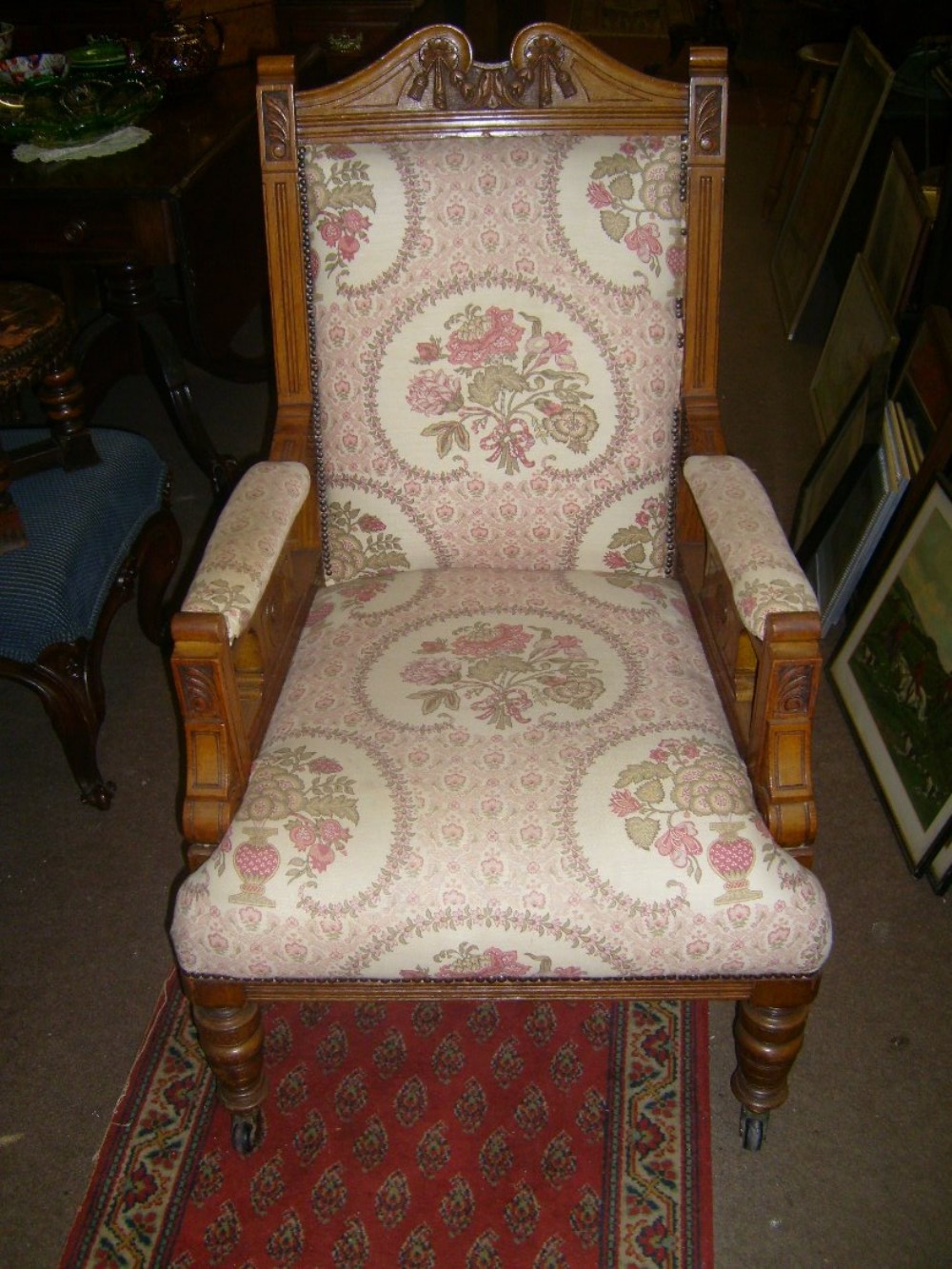 EDWARDIAN  ARM  CHAIR