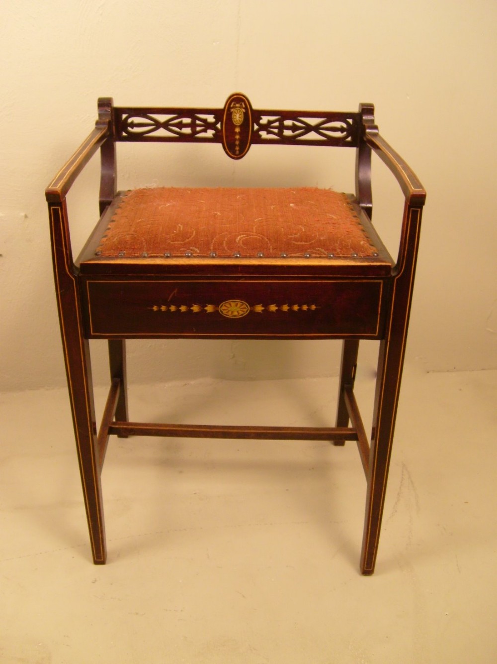 EDWARDIAN  PIANO STOOL 
