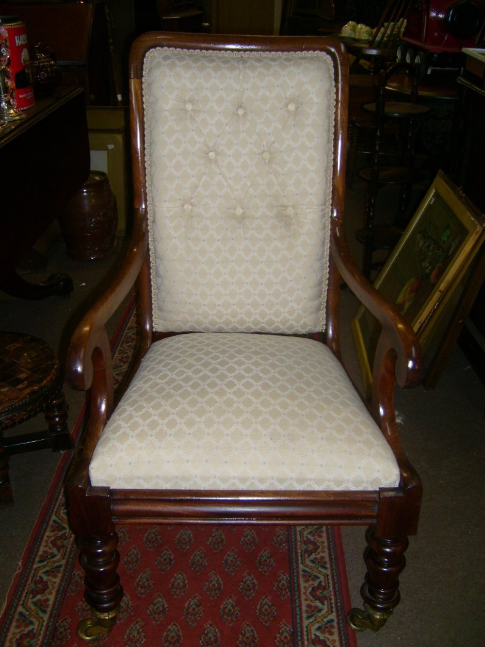 Victorian  Mahogany arm chair 