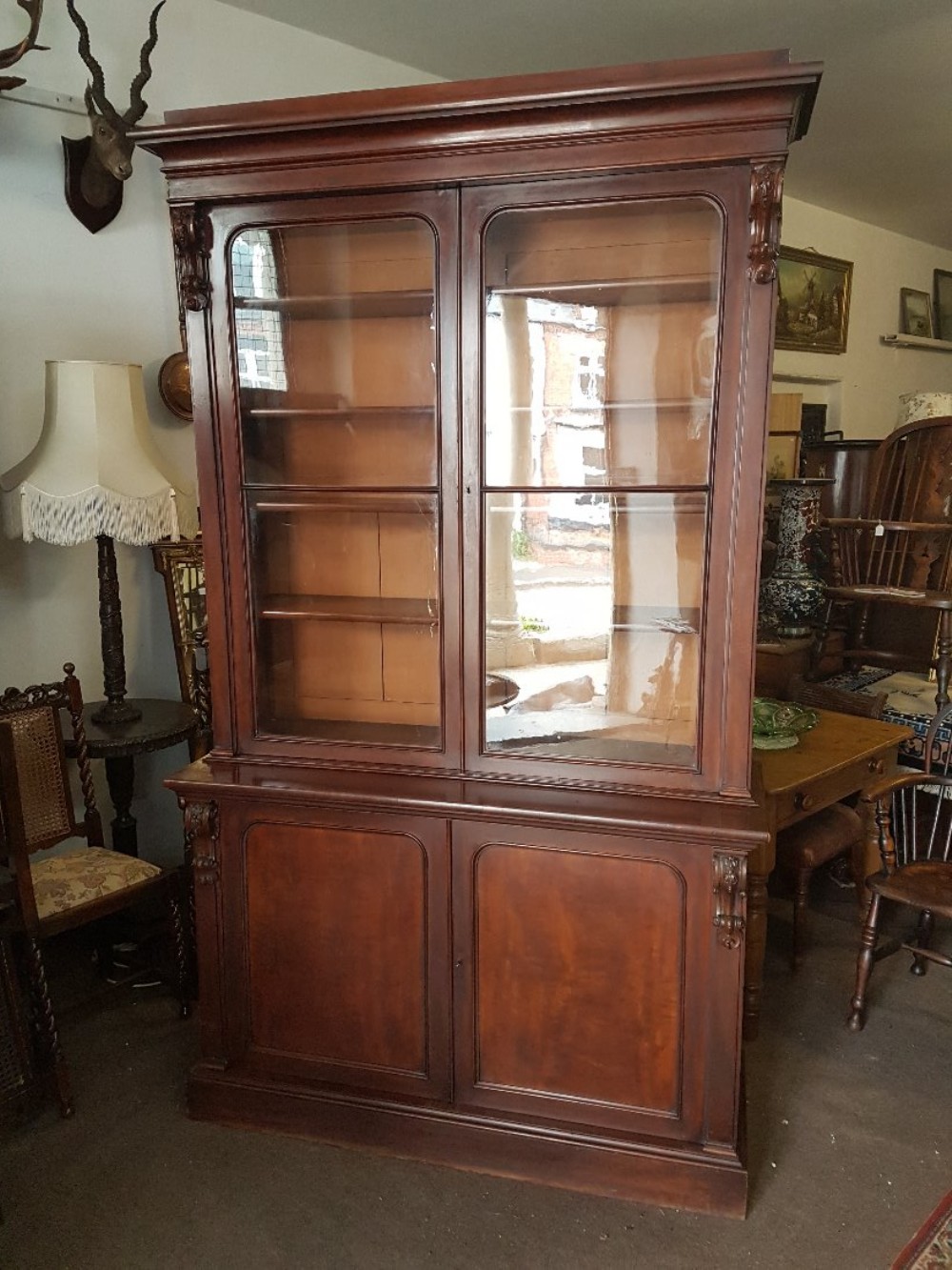 Victorian Mahogany Book case 