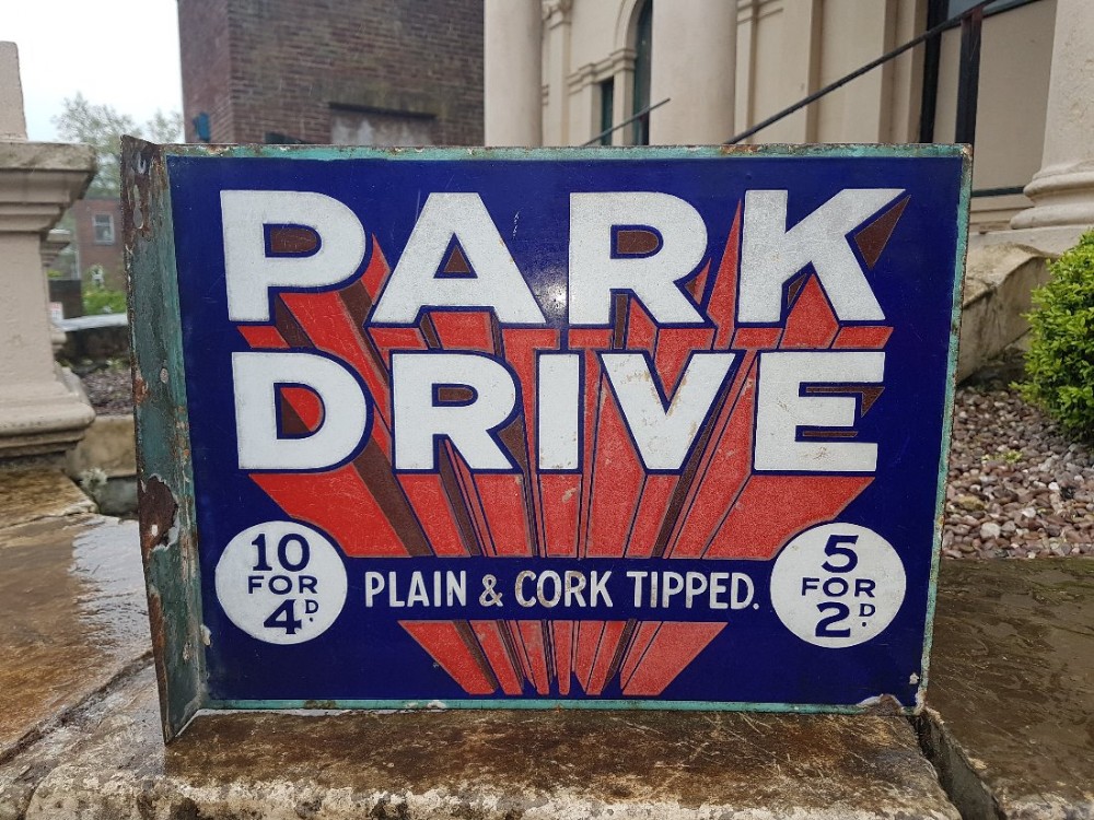 ENAMEL PARK DRIVE SIGN 