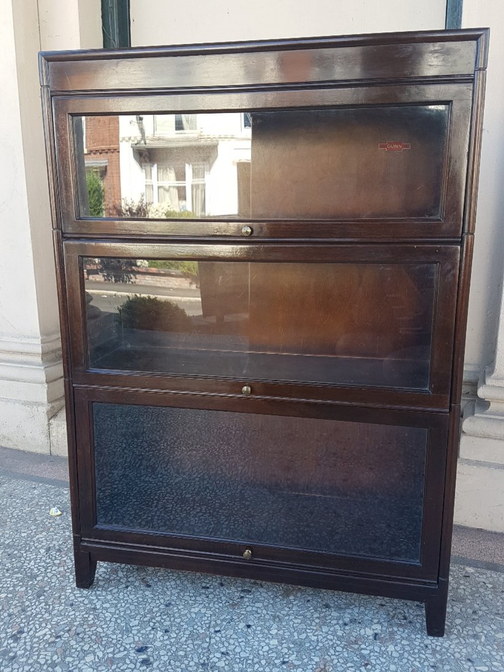 GLOBE WERNICKE STYLE 3 TIER SECTIONAL BOOKCASE 