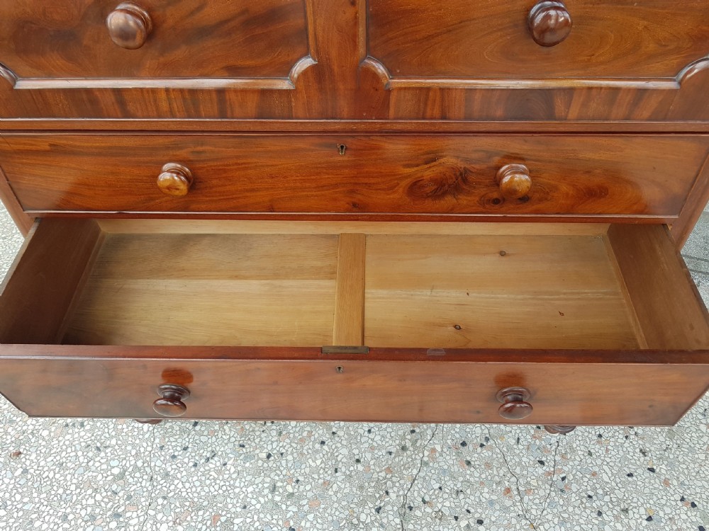 VICTORIAN  MAHOGANY CHEST OF DRAWERS  View VI