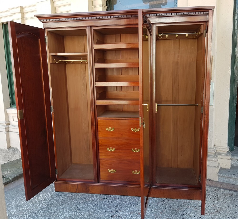 MAHOGANY COMBINATION WARDROBE  View II