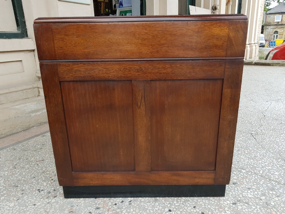 ART DECO MAHOGANY PEDESTAL DESK  View II