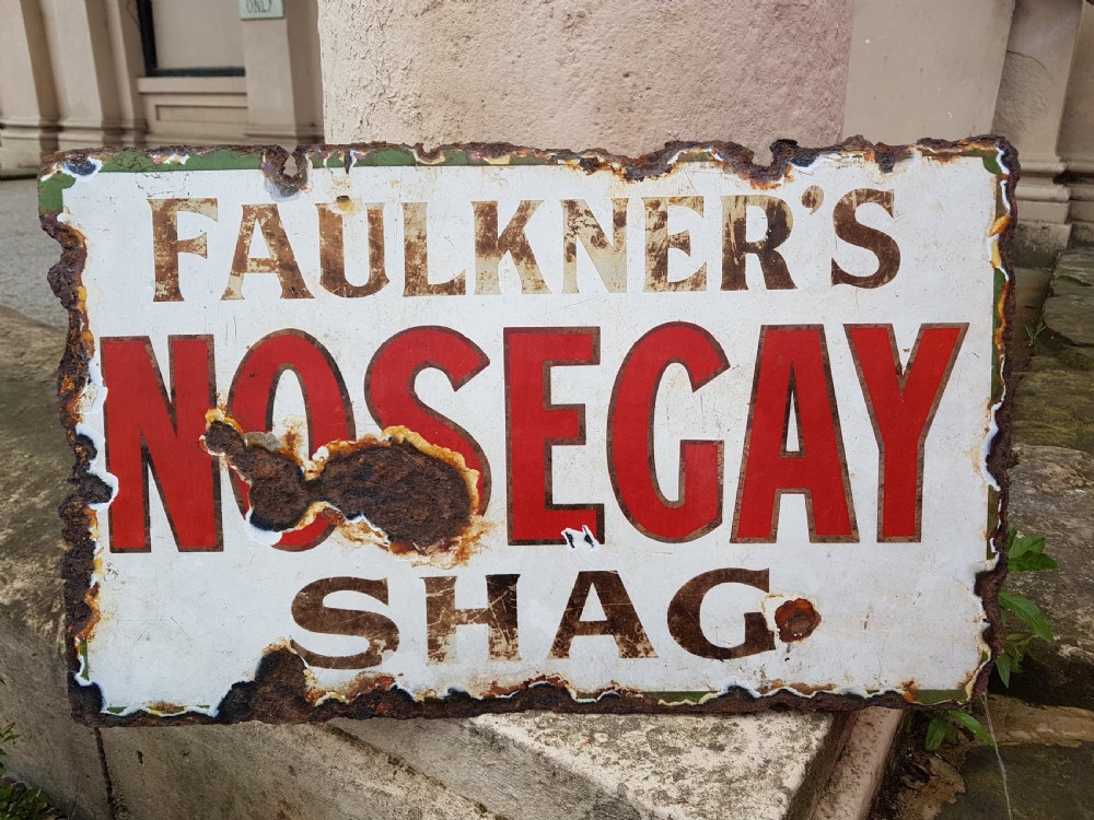 ANTIQUE ENAMEL SIGN 