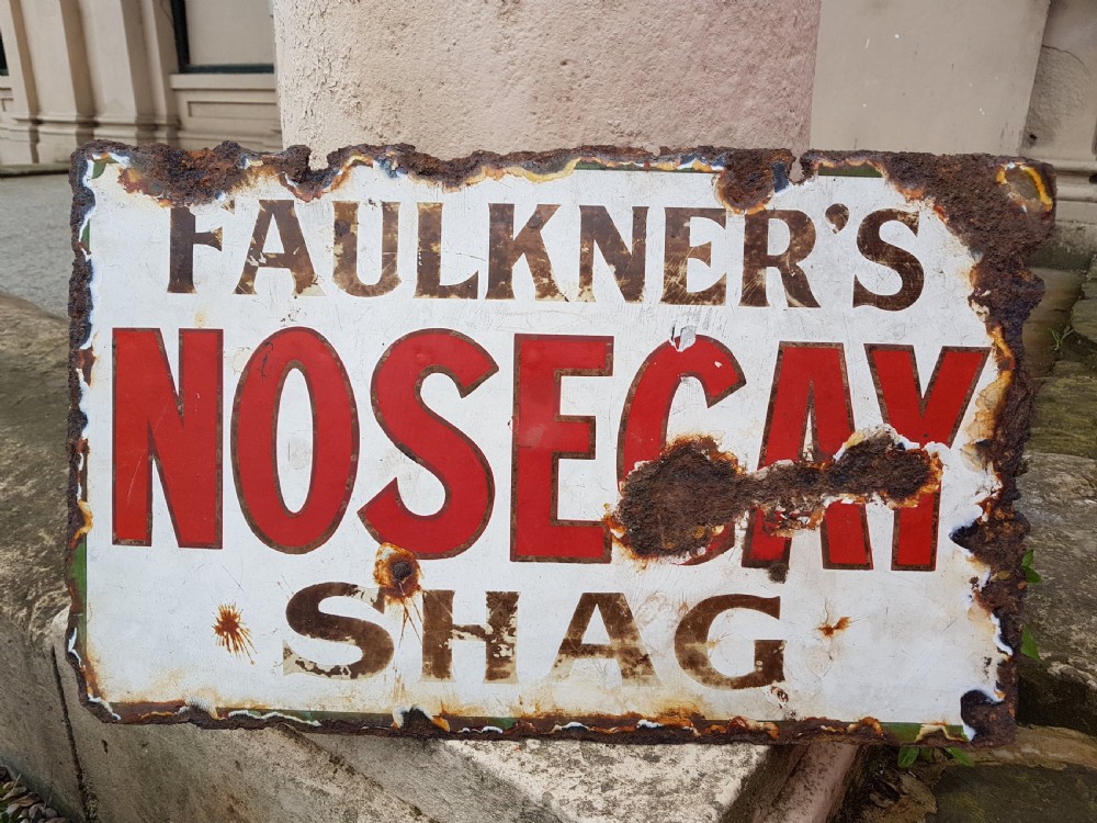 ANTIQUE ENAMEL SIGN  View II