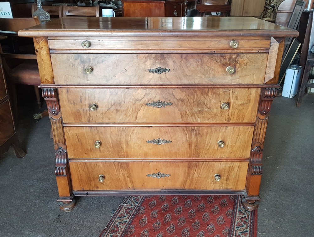 WALNUT CHEST OF DRAWERS  View II