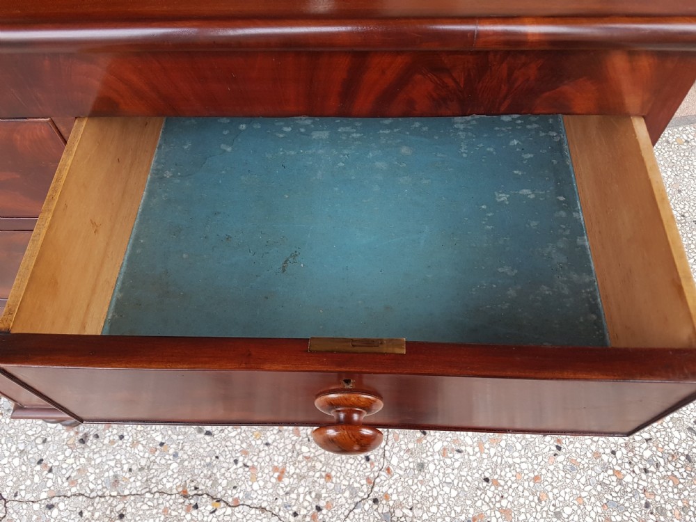 VICTORIAN MAHOGANY CHEST OF DRAWERS  View VI