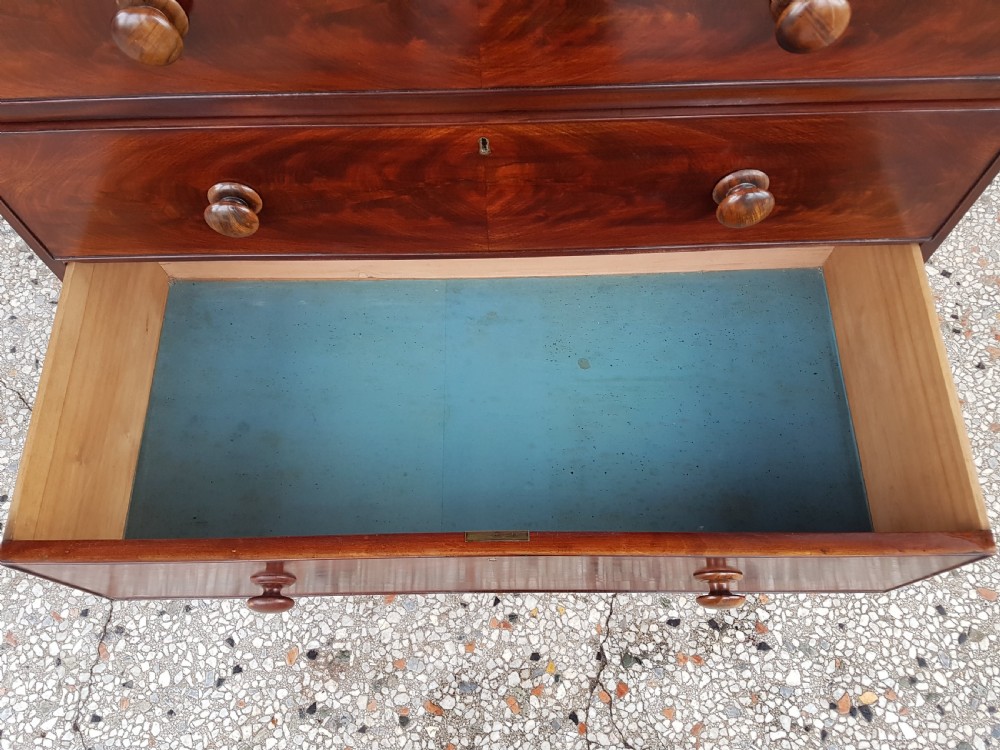 VICTORIAN MAHOGANY CHEST OF DRAWERS  View VII