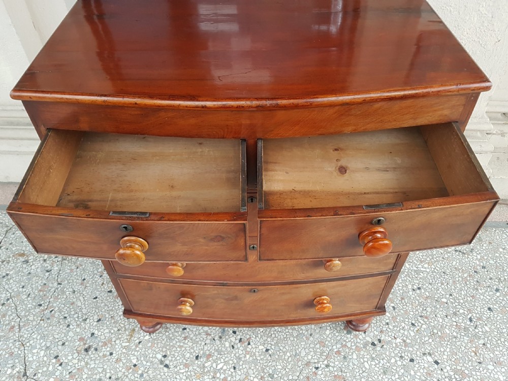 MAHOGANY CHEST OF DRAWERS  View II