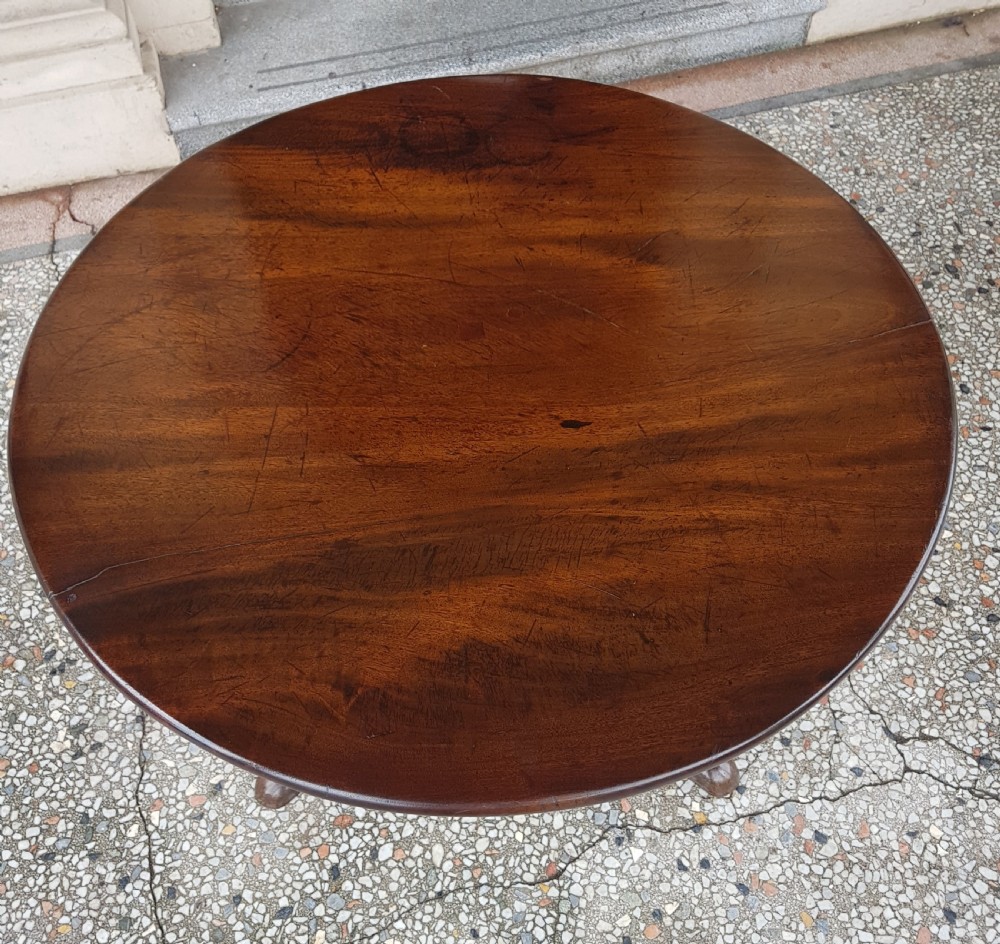 GEORGIAN MAHAGONY TILT TOP TABLE  View III