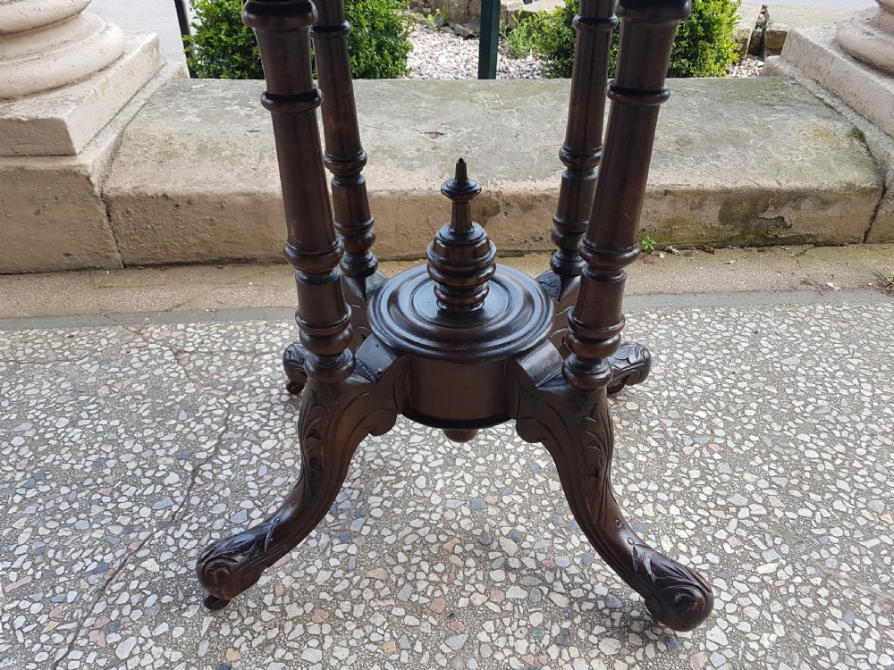 ANTIQUE  WALNUT  INLAID TABLE  View III