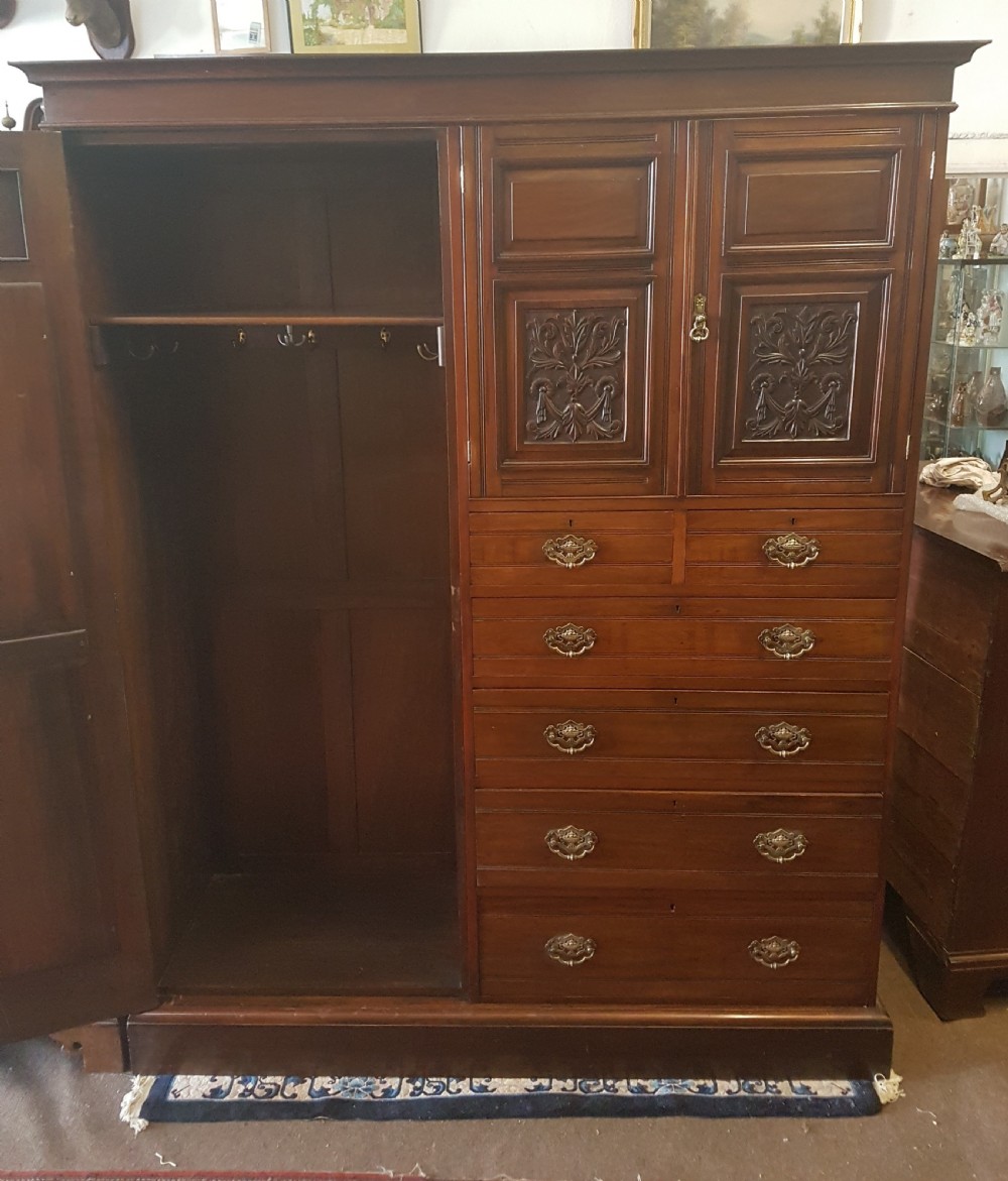 ANTIQUE WALNUT WARDROBE  View III